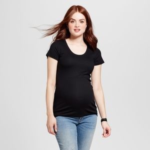 Maternity Almond-Neck T-Shirt #52-43